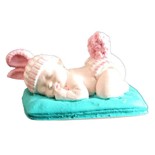 نوزاد کلاه خرگوشی ساخته شده با پودر سنگ هنری