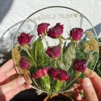 رزین اپوکسی | گل خشک شده در رزین
