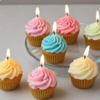 کاپ کیک رنگی