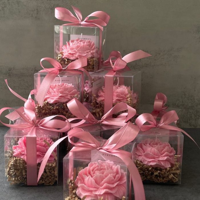 شمع بسته صورتی